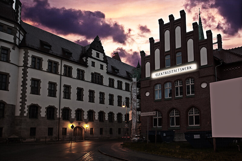 Lichtkonzept E Werk Cottbus