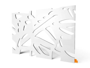 Plexiglas LED Designerleuchte Organic weiss-gross